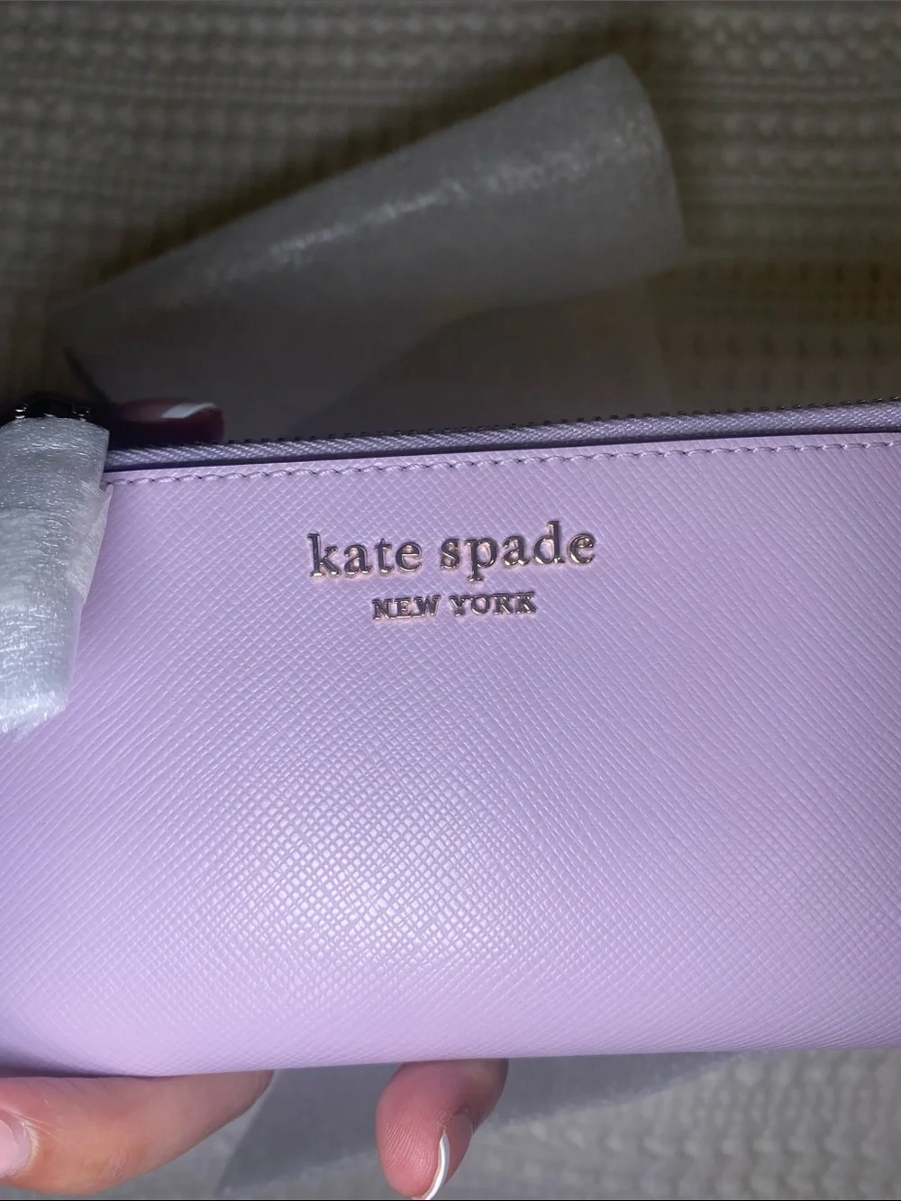 NWT Kate Spade Violet Saffiano Leather Wallet with Gold Hardware 🦄✨